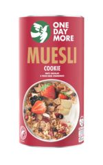 Musli Ciasteczkowe z białą czekoladą i liofilizowanymi truskawkami 450g