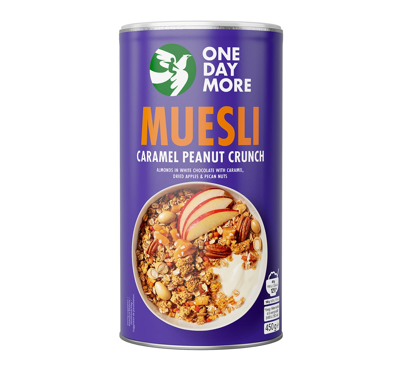 Musli Caramel Peanut Crunch w tubie - OneDayMore
