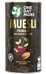 Musli Premium z Belgijską Czekoladą w tubie - OneDayMore
