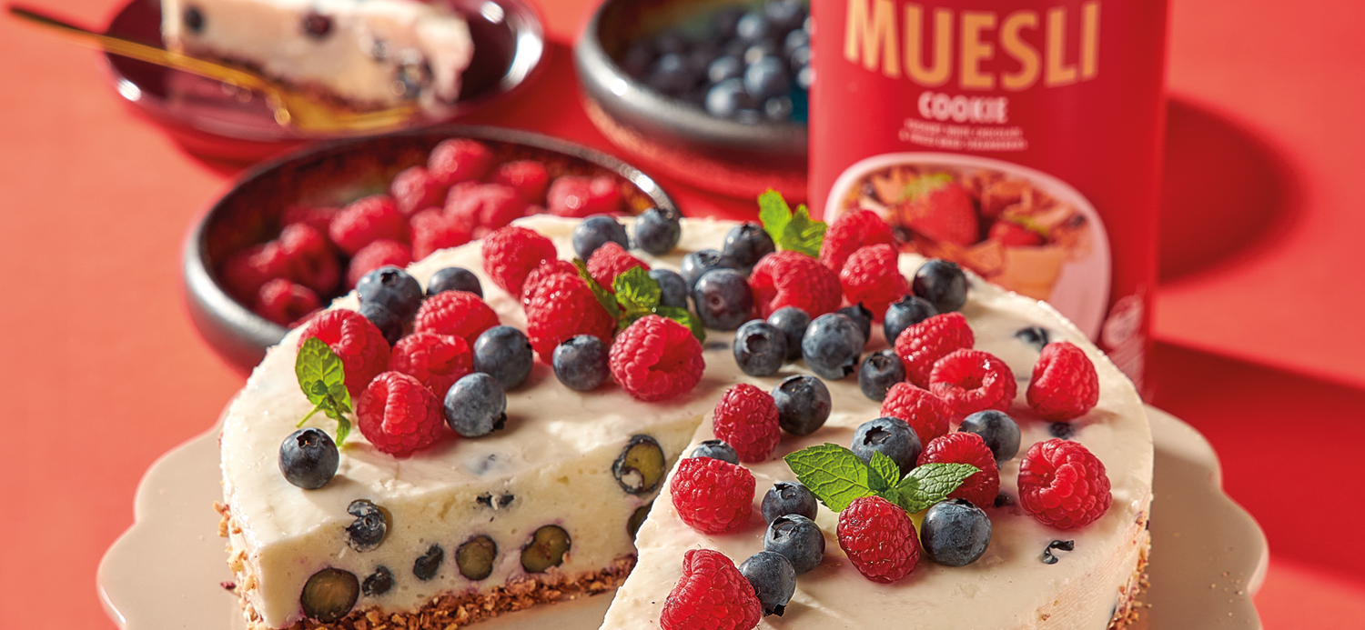 Mrożony sernik na spodzie z muesli