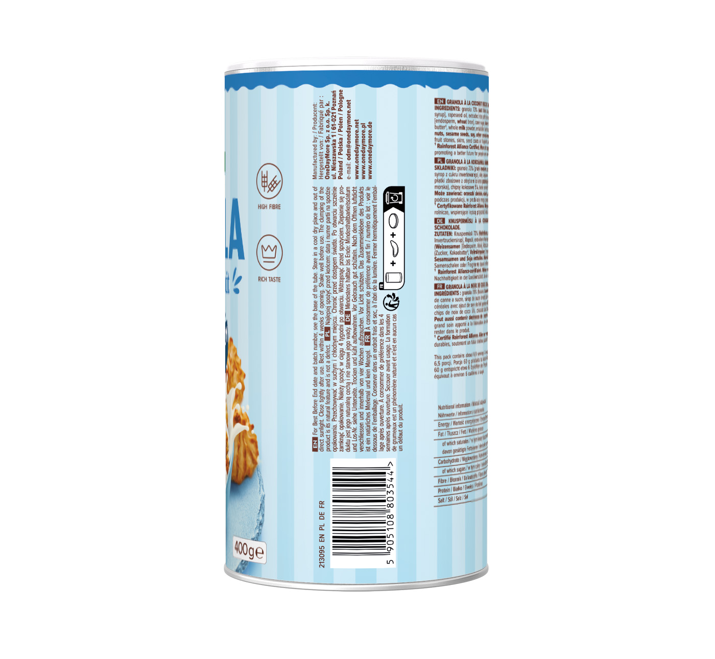 Granola a la Coconut Biscuit tuba 400g