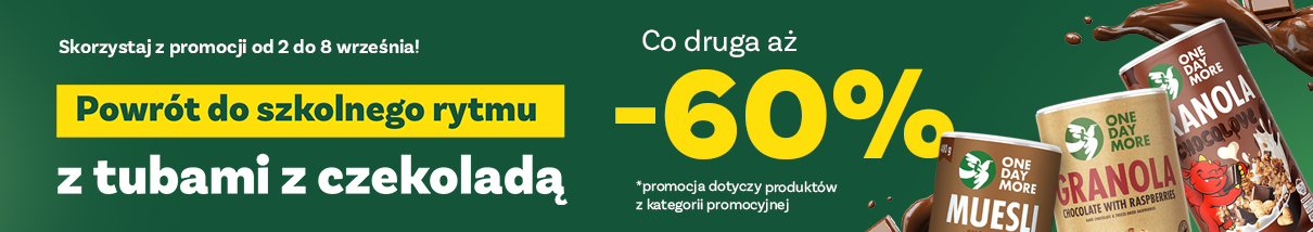 [02.09 - 8.09] Powrót do rytmu - tuby z czekoladą - co druga -60% KATEGORIA