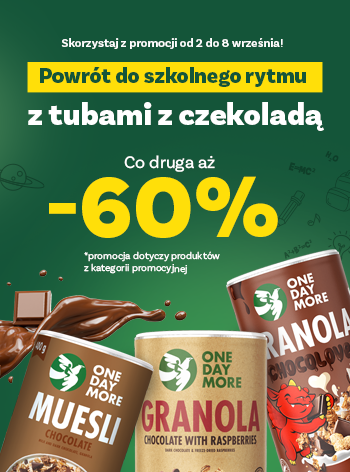 [02.09 - 8.09] Powrót do rytmu - tuby z czekoladą - co druga -60% KATEGORIA